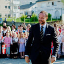 Crown Prince Haakon in Hareid (Photo: Stian Lysberg Solum / NTB scanpix)